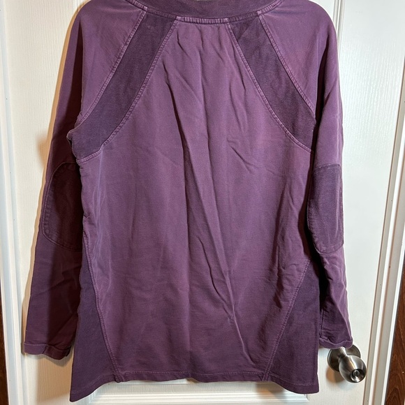 Natural Reflections Purple Long Sleeve 100% Cotton Top - Size Medium - Picture 5 of 10